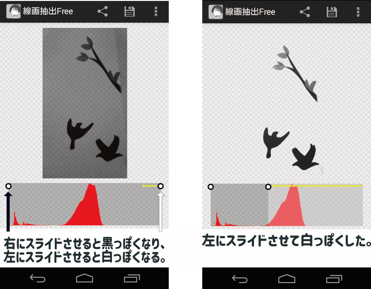 画像や写真をアンドロイドのアプリで線画抽出する方法 Tarretworks