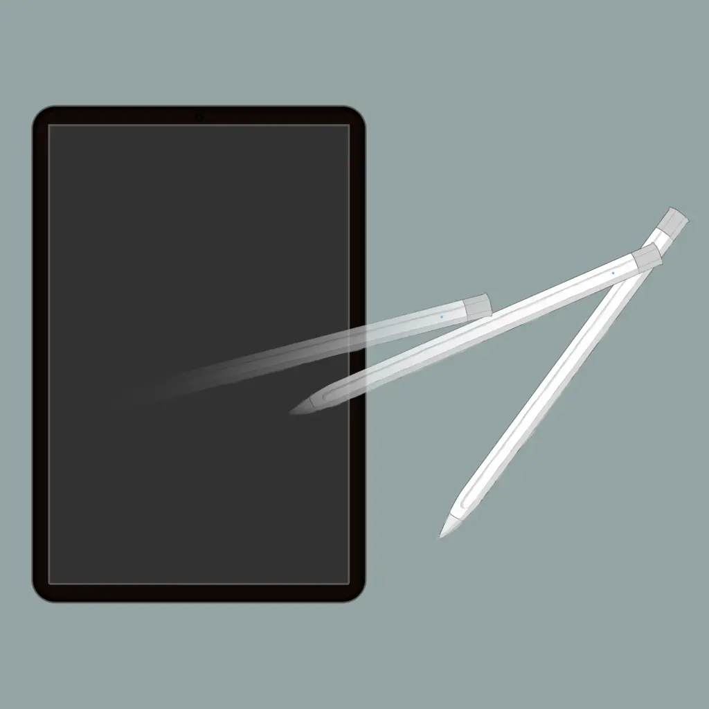 CISCLE充電式タッチペンのペアリングイメージ図